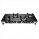 Preethi Blu-flame Stainless Steel Jumbo Max Glass Top Gas Stove with 4 Burner