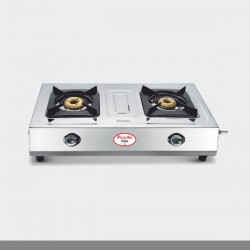 Preethi Gas Stove Stainless Steel Elda 2 Burner