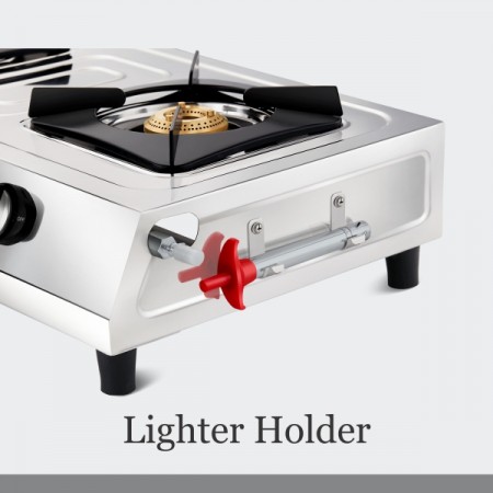 Preethi Gas Stove Stainless Steel Elda 2 Burner