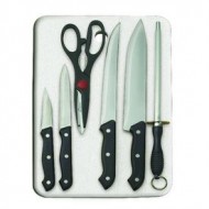 Prestige 7 Pic Knife and Cutting Board Set Prestige 7 Pic Knife and Cutting Board Set
