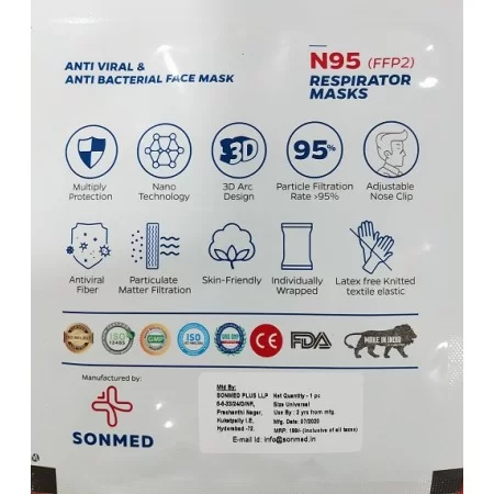 SONMED N95 Pack 10 Mask Non-Respiratory SONMED N95 Pack 10 Mask Non-Respiratory