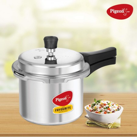 Pigeon by Stovekraft Favourite Aluminium Pressure Cooker 3 Litres