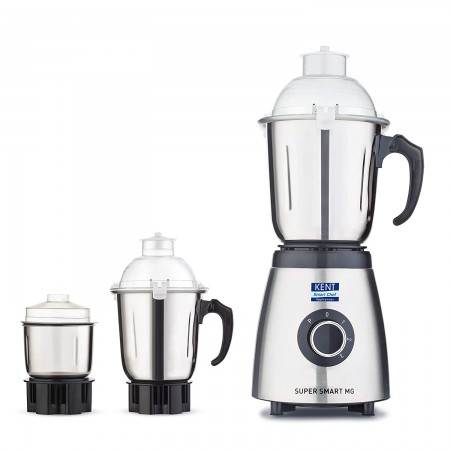 Kent Super Smart Mixer Grinder, 800 W,3 SS Jars