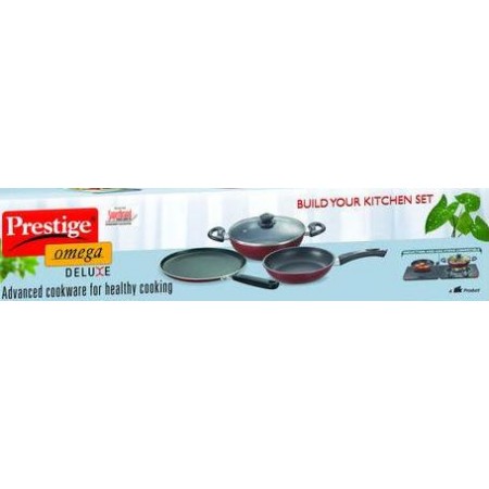 Prestige Omega Deluxe Nonstick Cookware 3 Pic Set