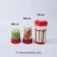 Wonderchef Nutri blend, 400W, 22000 RPM Mixer-Grinder, Blender, SS Blades, 3 Unbreakable Jars, 2 Years Warranty, Red Wonderchef Nutri blend, 400W, 22000 RPM Mixer-Grinder, Blender, SS Blades, 3 Unbreakable Jars, 2 Years Warranty, Red
