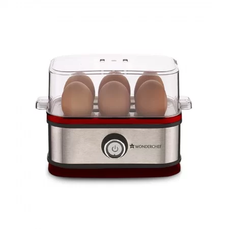 Wonderchef Egg Boiler Crimson Edge With 6 Egg Poacher, 400W, Auto Switch Off, Alarm Function, 2 Years Warranty Wonderchef Egg Boiler Crimson Edge With 6 Egg Poacher, 400W, Auto Switch Off, Alarm Function, 2 Years Warranty